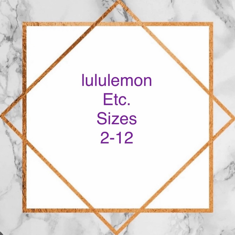 MORE COMING…lululemon & other athletic wear!!!